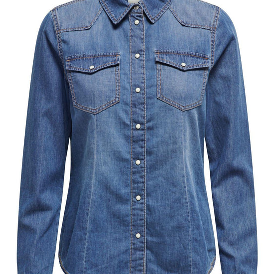 Camicia di jeans Donna Medium Blue Denim 15315185 Medium Blue Denim ONLY 