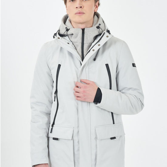 Yes Zee Cappotto Uomo con Trapuntatura interna Ghiaccio O831 B500 0124 YES ZEE 