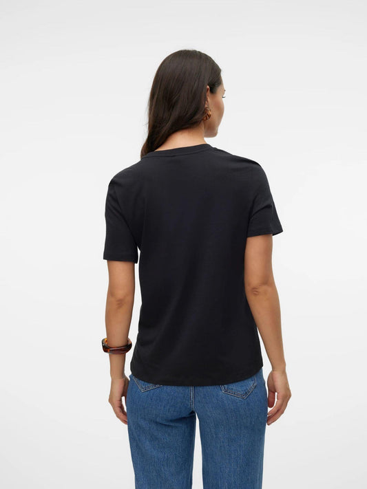Vero Moda - Women's T-Shirt Black Paulina