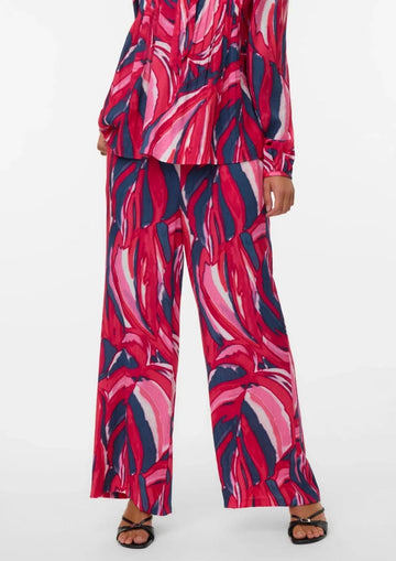Vero Moda - Pantalone Donna Vera Viola Fantasia
