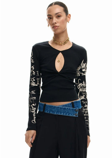 Desigual - Maglia Donna Zagreb Nera