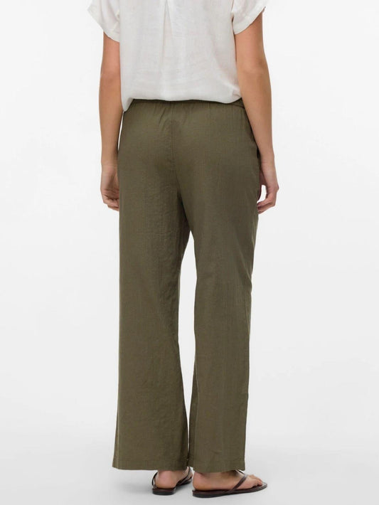 Vero Moda - Women's Caia Green Trousers
