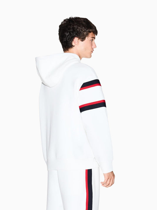 Armani Exchange Felpa Uomo con Cappuccio Bianco