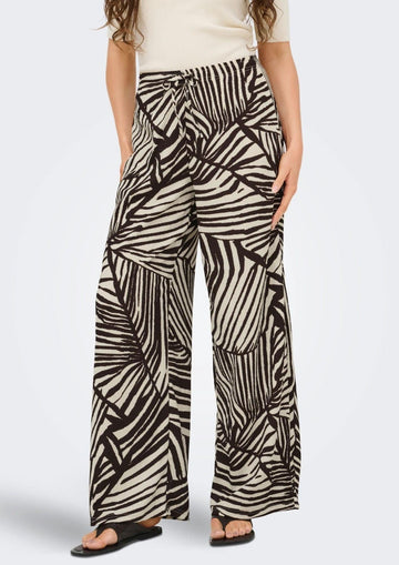 Jacqueline De Yong - Pantalone Donna Debbie Sabbia e Marrone