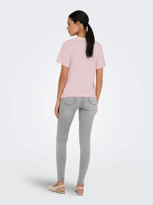 Jacqueline De Yong - Women's T-Shirt Cloud Dancer Fragrant Lilac lion