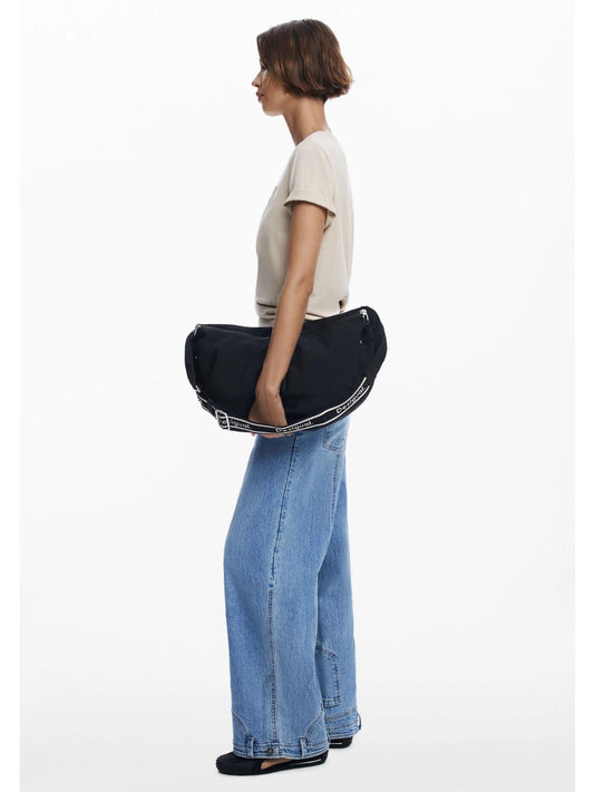 Desigual Borsa da viaggio media in nylon Donna Nero