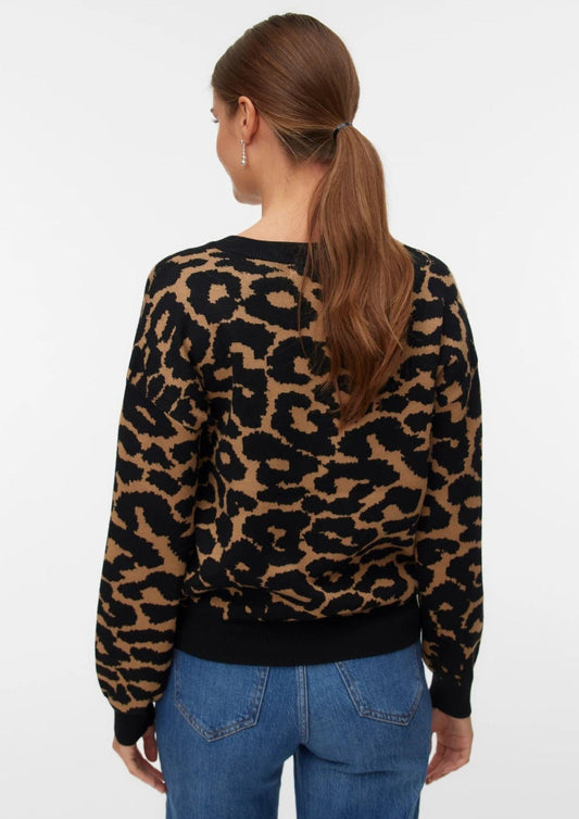 Pullover Donna Siljeanimal Marrone Animalier