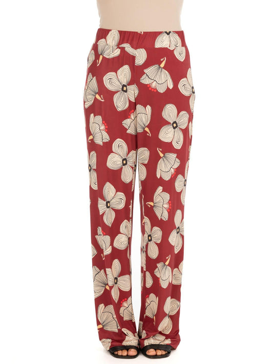 Diana Gallesi - Women's Trousers India Red Bottom