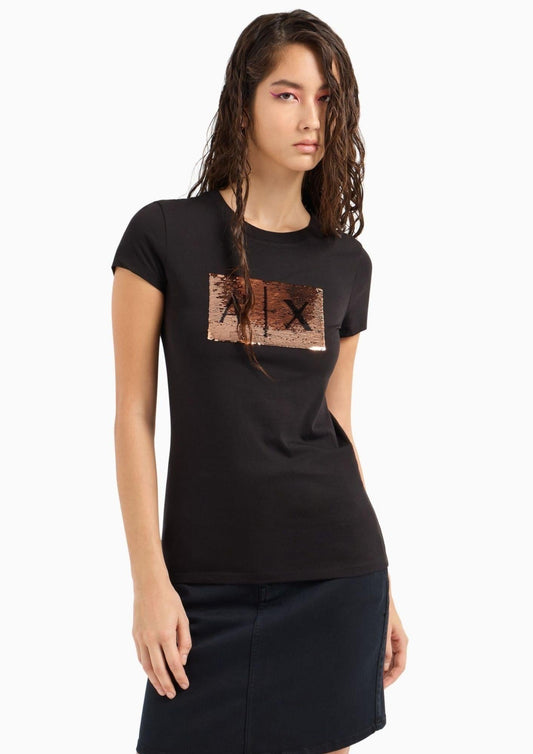Armani Exchange - Women's Black T-Shirt