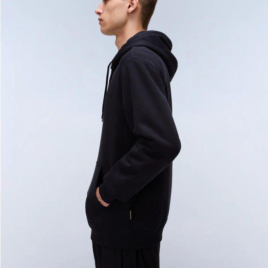 Napapijri Felpa con Cappuccio Box Logo Uomo Nero NP0A4I19 041 NAPAPIJRI 