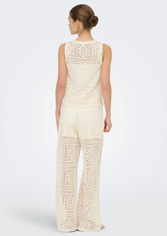 Only - Women's Lian Birch White Trousers