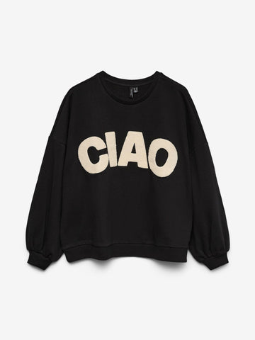 Vero Moda Felpa Donna Ciaobella Nero