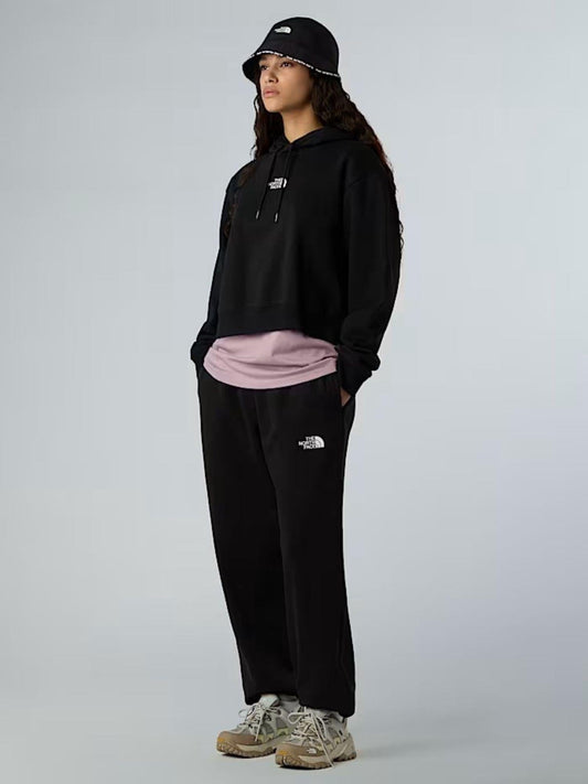 The North Face Felpa con cappuccio corta in vita Essential Donna TNF Black