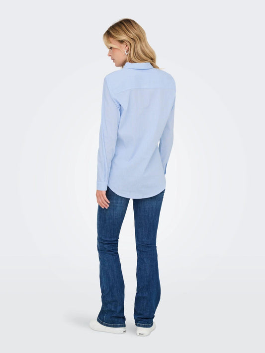 Jacqueline De Yong JDYMIO Camicia Donna Cashmere Blue 15368291 Cashmere Blue JACQUELINE DE YONG 