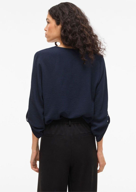 Vila - Women's Vijosa Navy Blue Shirt