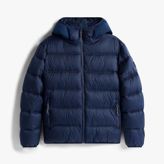 Tommy Hilfiger Giubbino Imbottito con Cappuccio e Logo Uomo Dark Night Navy DM0DM22044 C1G TOMMY HILFIGER 