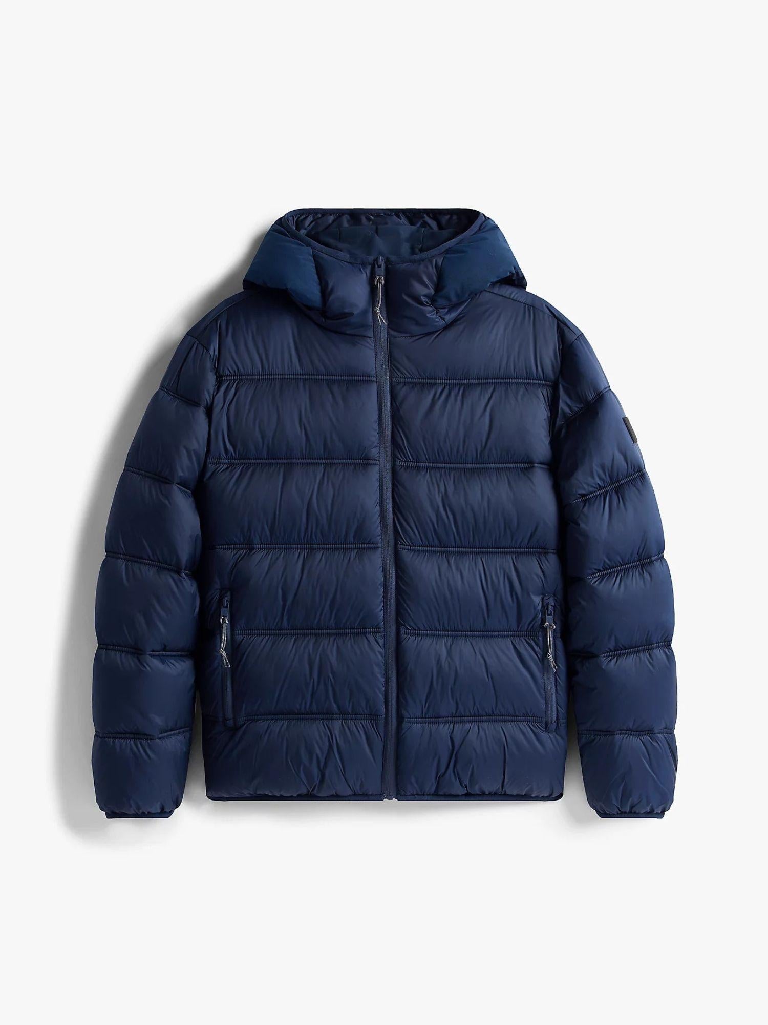Tommy Hilfiger Giubbino Imbottito con Cappuccio e Logo Uomo Dark Night Navy DM0DM22044 C1G TOMMY HILFIGER 