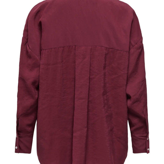 Only ONLZAZIMA Camicia Donna Burgundy 15272523 Burgundy ONLY 