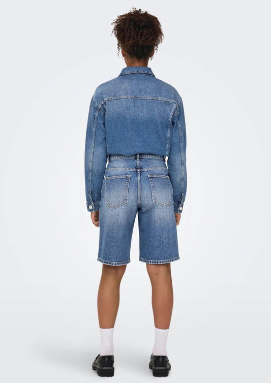 Bermuda Donna Denim Blu Medio