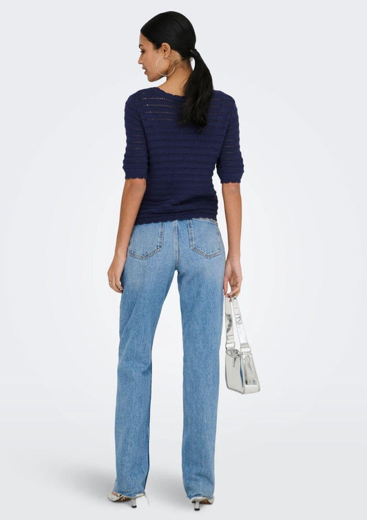 Jacqueline De Yong - Women's Cardigan Tanja Blue