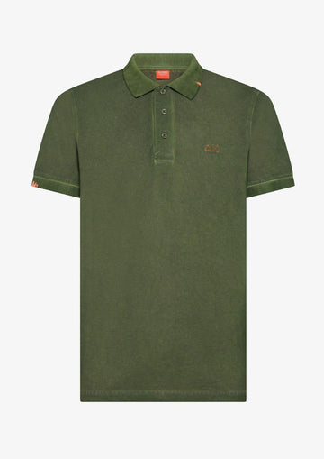 Sun68 - Polo Uomo Verde Scuro