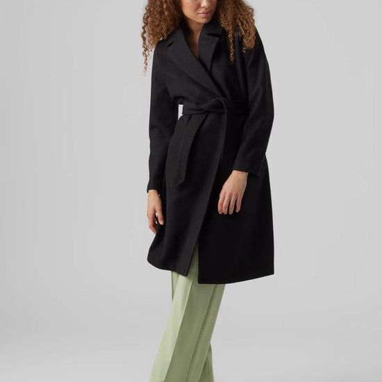 Vero Moda Cappotto Donna Fortuneaya Nero 10278330 Black SOLID VERO MODA 