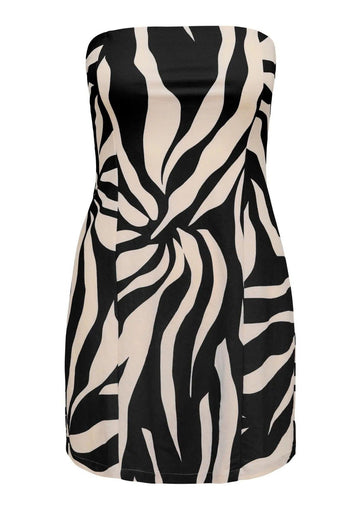 Only - Abito Donna Sakura Bianco Nero