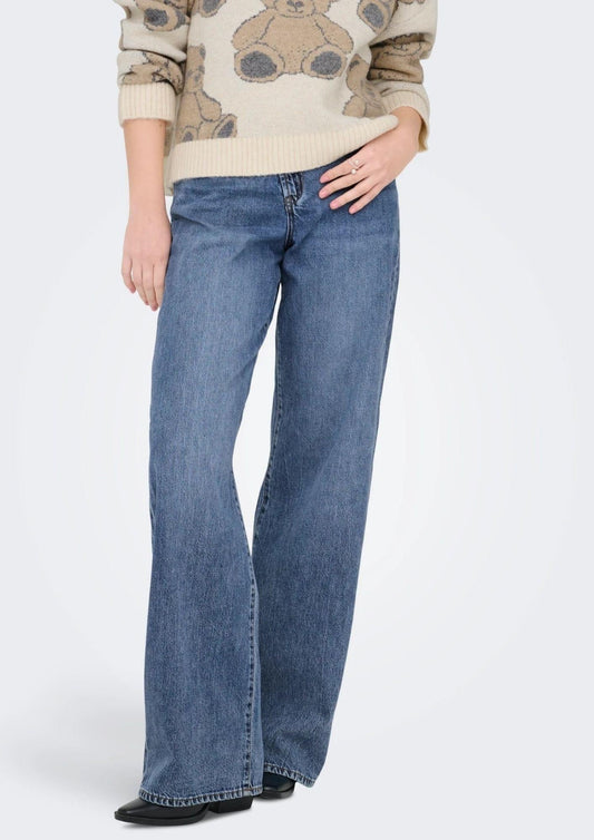 Only - Women's Hope Mid Blue Denim Jeans