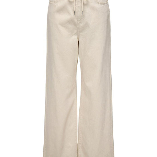 Pantaloni Wide Leg Donna Ecru 15328125 Ecru ONLY 