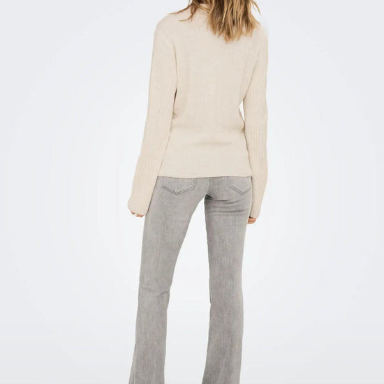 Cardigan Donna Only Thea Beige 15353029 Pumice Stone Melange ONLY 
