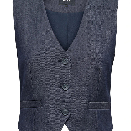 Jacqueline De Yong Gilet Donna Anthony Blu Denim 15358634 Dark Blue Denim JACQUELINE DE YONG 