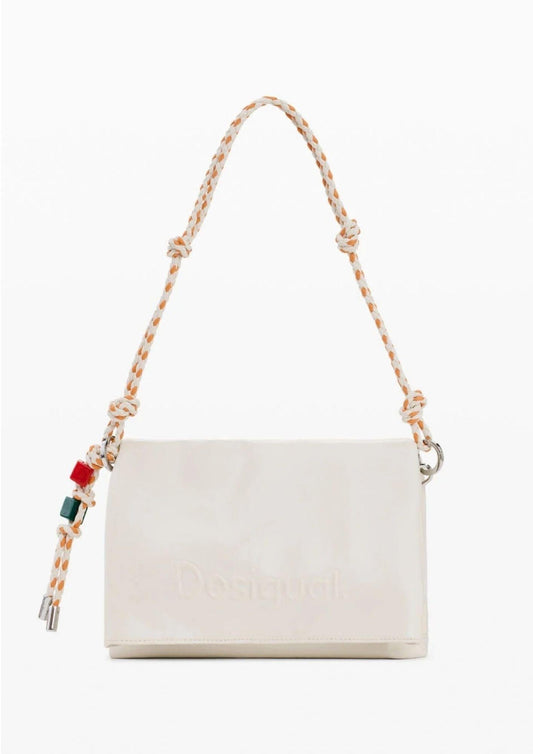 Desigual - Borsa Donna Bag Half Logo Venecia 4.0 Ecru