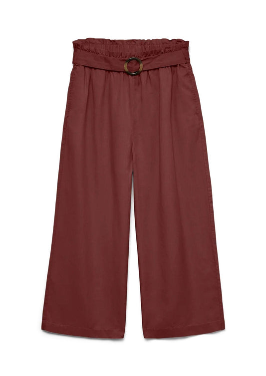Vero Moda - Women's Bree Trousers Brown Andorra