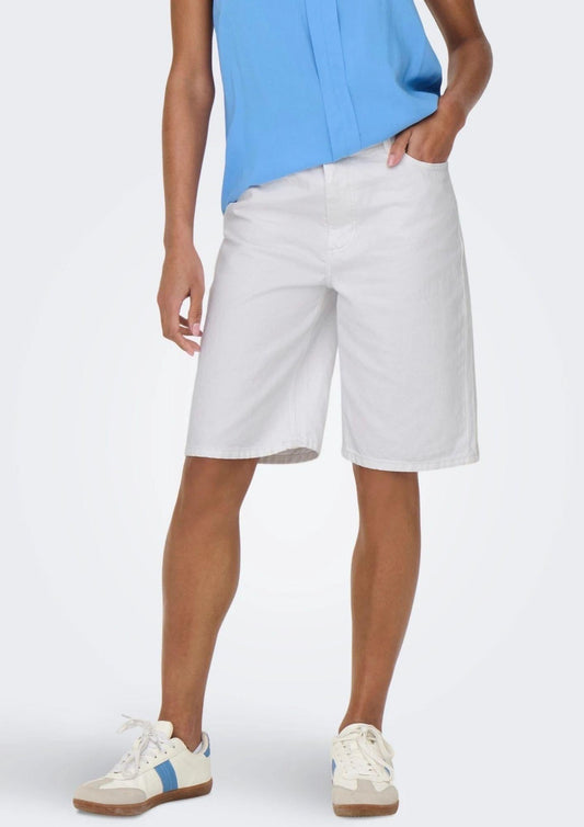 Only - Women's Bermuda Shorts Sonny White Denim