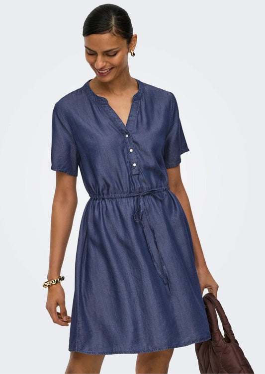 Jacqueline De Yong - Vestito Donna Jasper Blu Denim Scuro