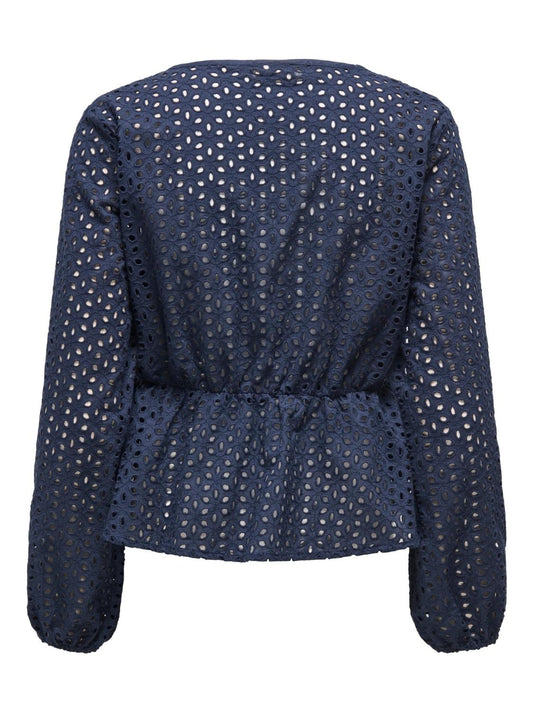 Top con peplo Donna Black Iris