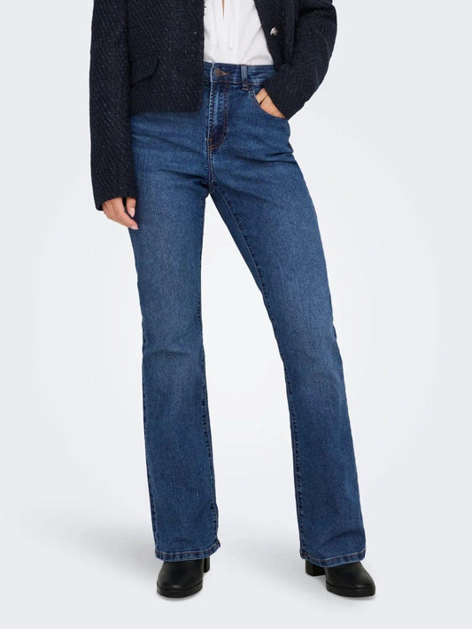 Jacqueline De Yong JDYMOON Bootcut Jeans Donna Medium Blue Denim - Santangelo