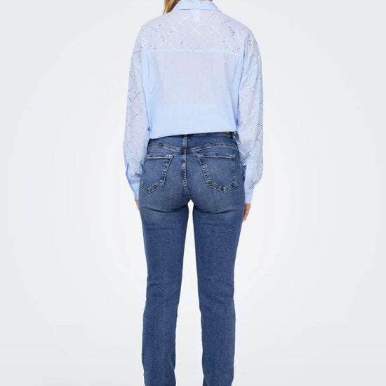 Jeans Donna Only Onlsui Blu Denim Medio - Santangelo