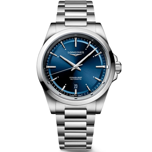 Longines orologio Conquest 2023 41mm blu automatico acciaio L3.830.4.92.6