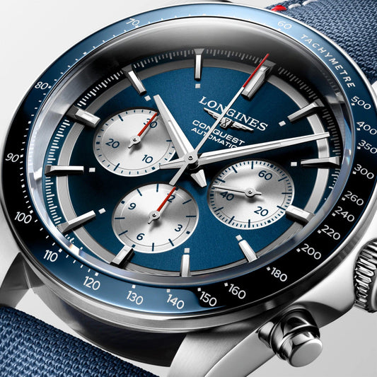 Longines orologio Conquest Marco Odermatt Edition 42mm blu automatico acciaio L3.835.4.91.2