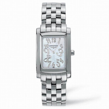 Longines orologio DolceVita 22,40x26,85mm madreperla diamanti quarzo acciaio L5.502.4.07.6
