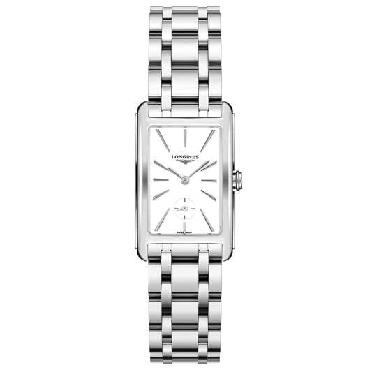 Longines orologio DolceVita 23.30x37mm bianco mat quarzo acciaio L5.512.4.11.6