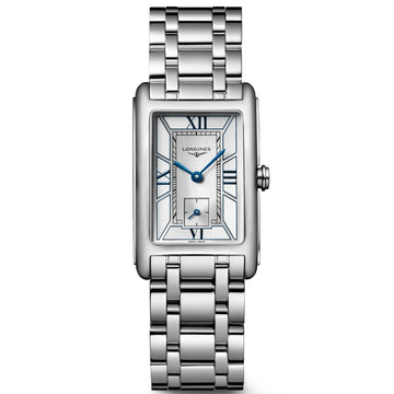 Longines orologio DolceVita 23,3x37mm bianco quarzo acciaio L5.512.4.75.6