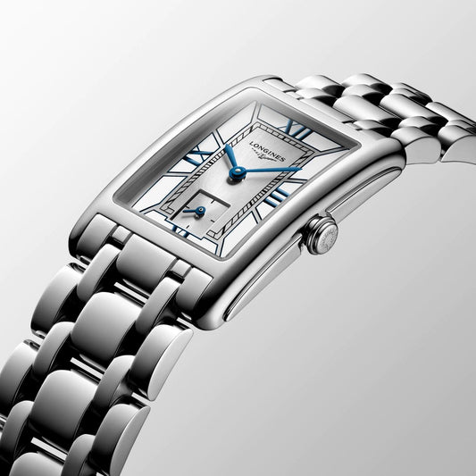 Longines orologio DolceVita 23,3x37mm bianco quarzo acciaio L5.512.4.75.6