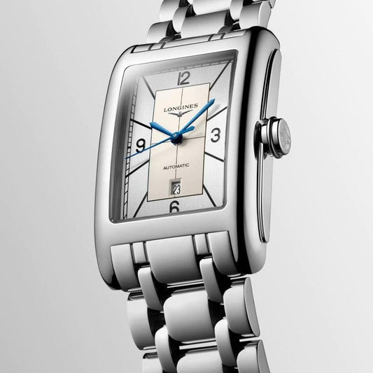 Longines orologio DolceVita 27,70x43,80mm argento automatico acciaio L5.757.4.73.6