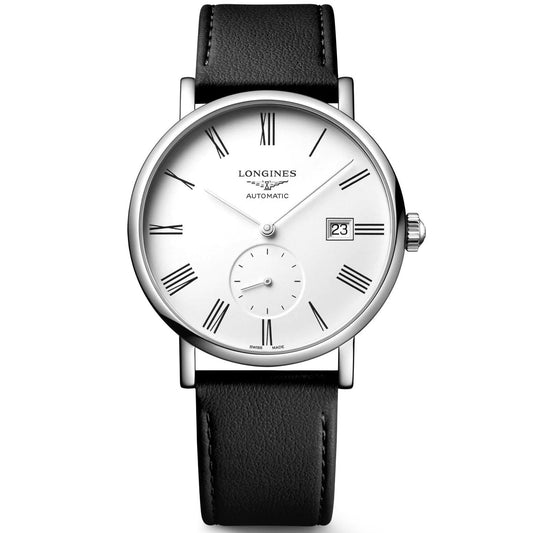 Longines orologio Elegant Collection 39mm bianco automatico acciaio L4.812.4.11.0