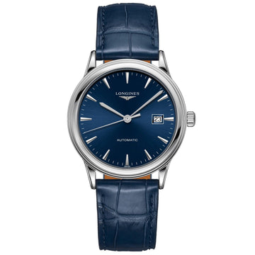 Longines orologio Flagship 40mm blu automatico acciaio L4.984.4.92.2
