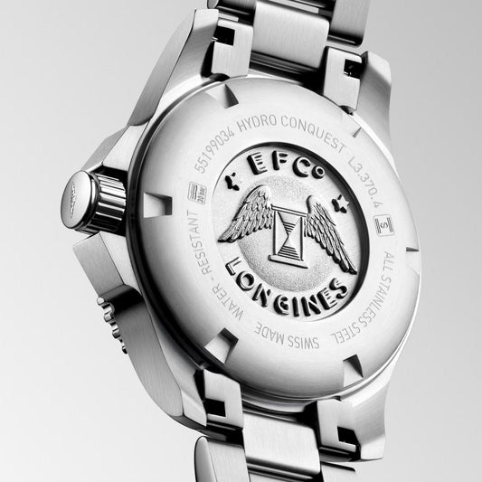 Longines orologio Hydroconquest 32mm madreperla diamanti quarzo acciaio