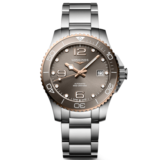 Longines orologio HydroConquest 39mm grigio automatico acciaio L3.780.3.78.6