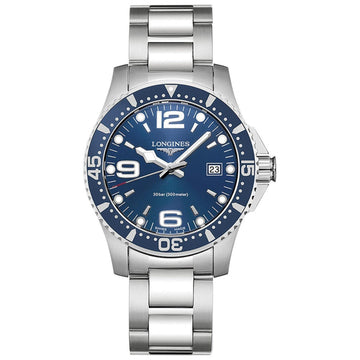 Longines orologio HydroConquest 41mm blu acciaio quarzo L3.740.4.96.6